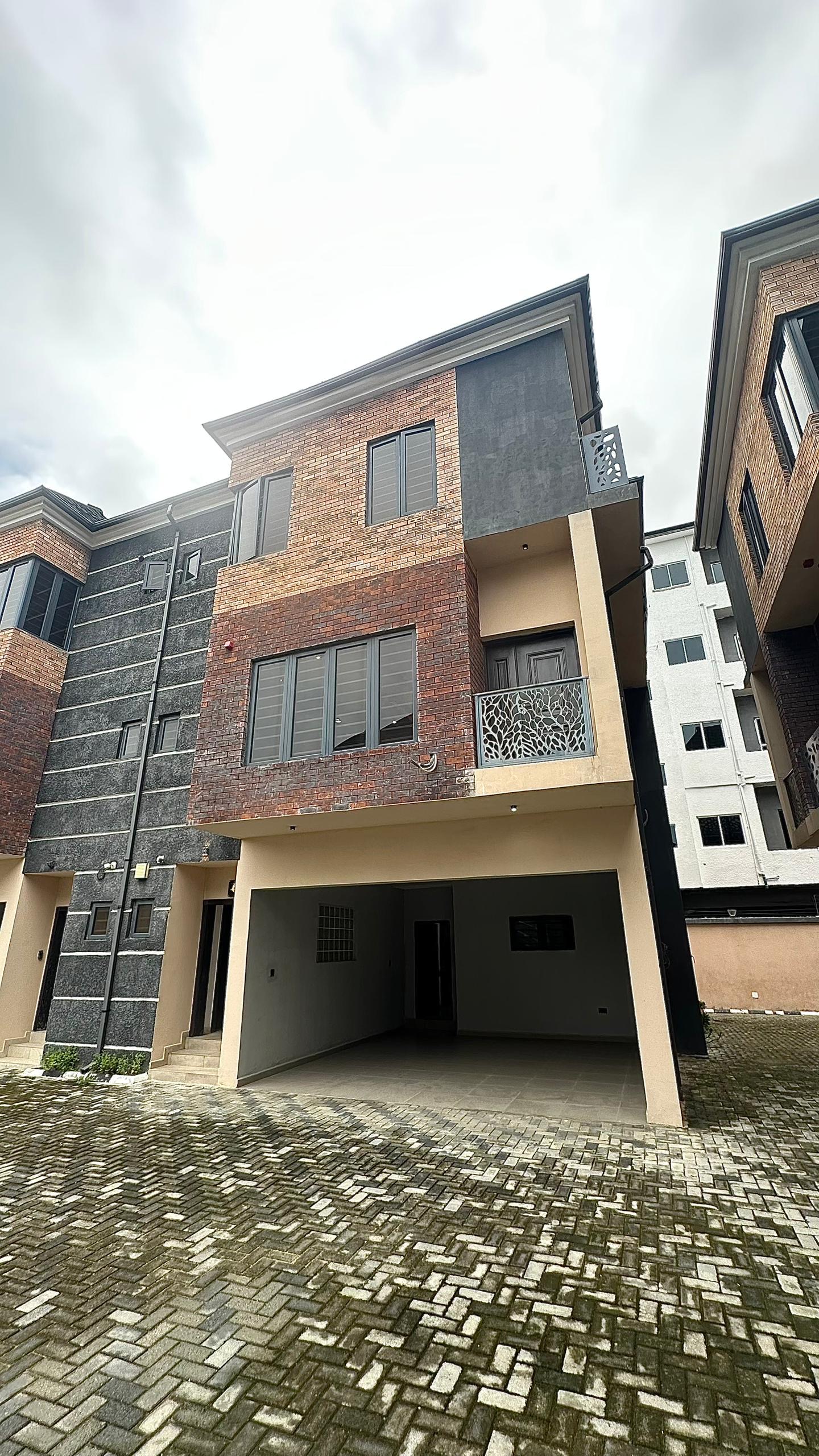 Fully Automated 4-Bedroom Terrace Duplex with BQ, Solar & Private Transformer in Ikate